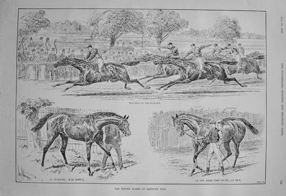 Eclipse Stakes at Sandown Park. 1895