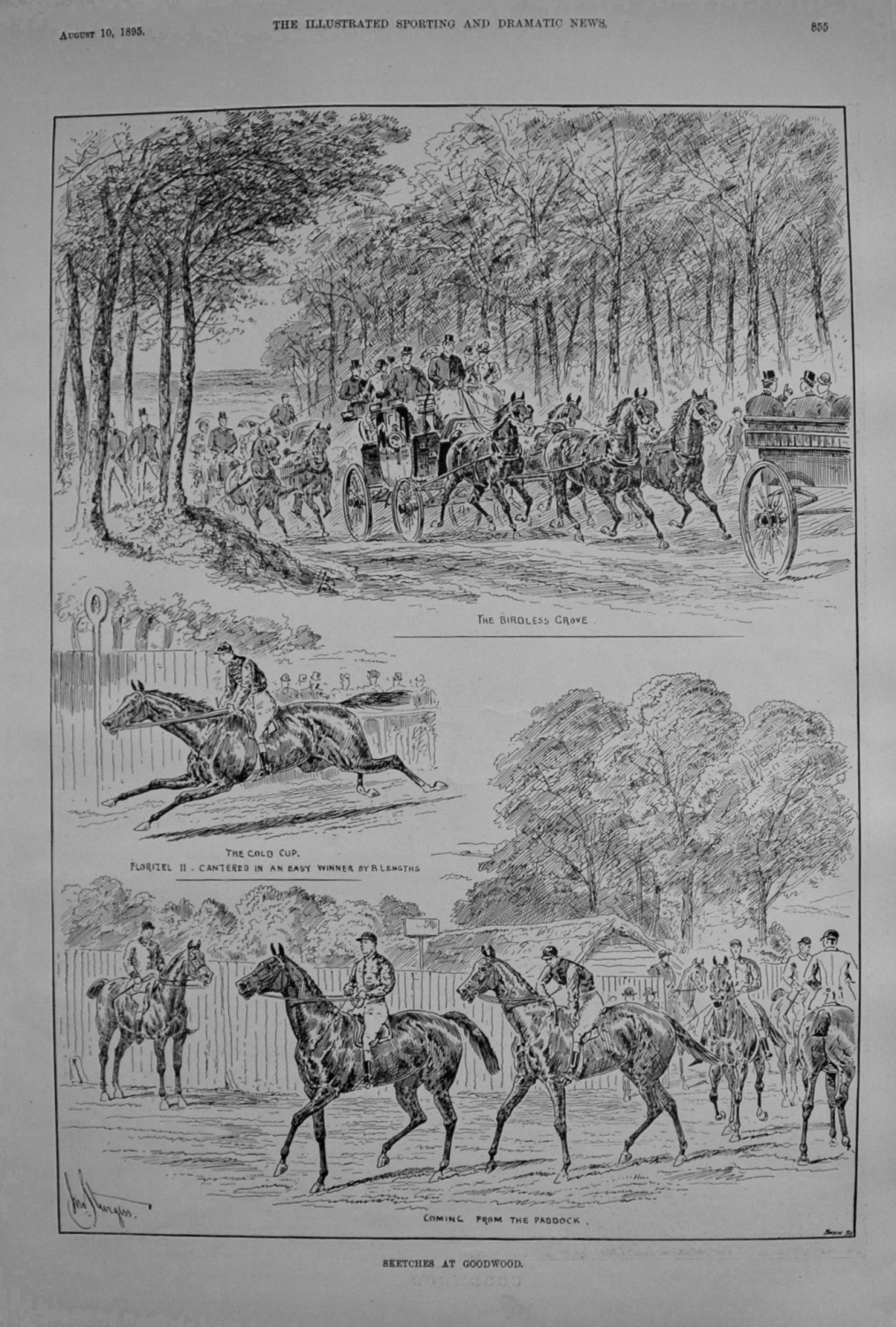 Sketches at Goodwood. 1895