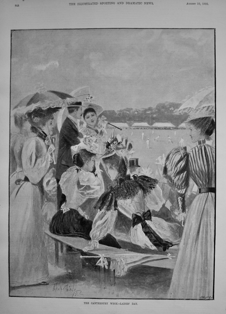 The Canterbury Week - Ladies Day. 1895