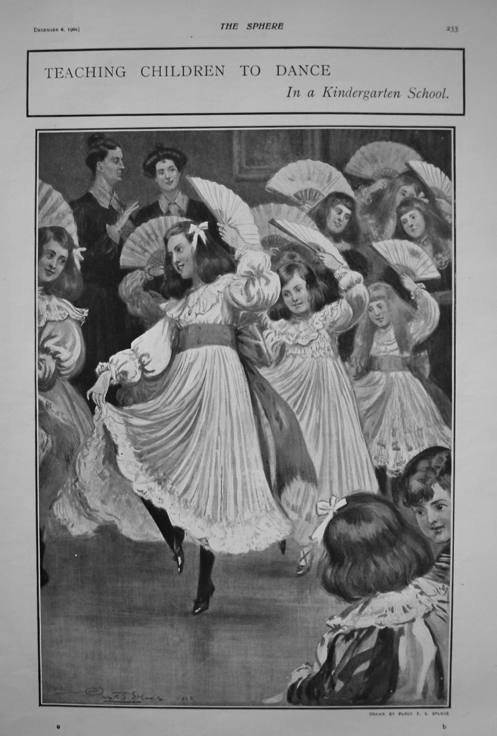 Teaching Children to Dance in a Kindergarten School. 1902