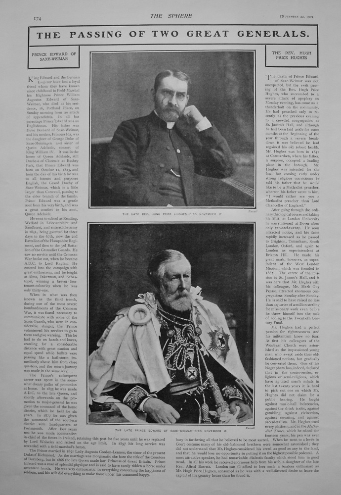 The Passing of Two Great Generals. 1902