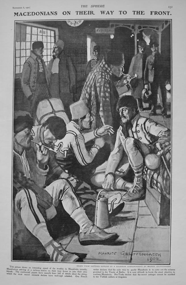 Macedonians on their way to the Front. 1902