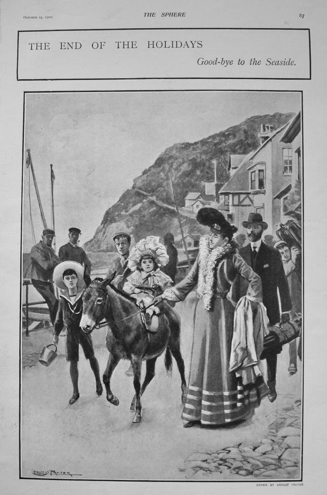 The End of the Holidays - Goodbye to the Seaside. 1902