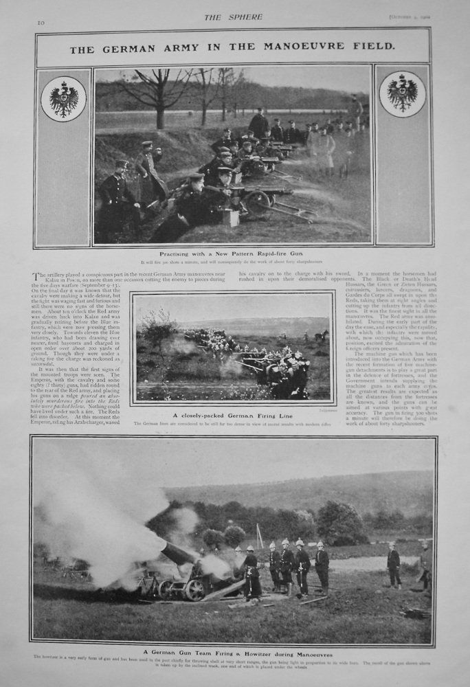 The German Army in the Manoeuvre Field. 1902