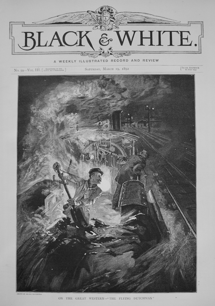 On the Great Western - "The Flying Dutchman" 1892