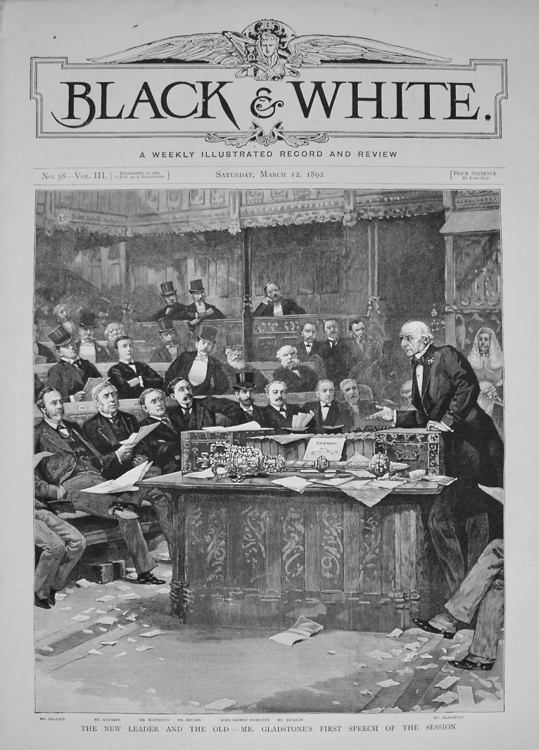 Black & White. March 12th, 1892.