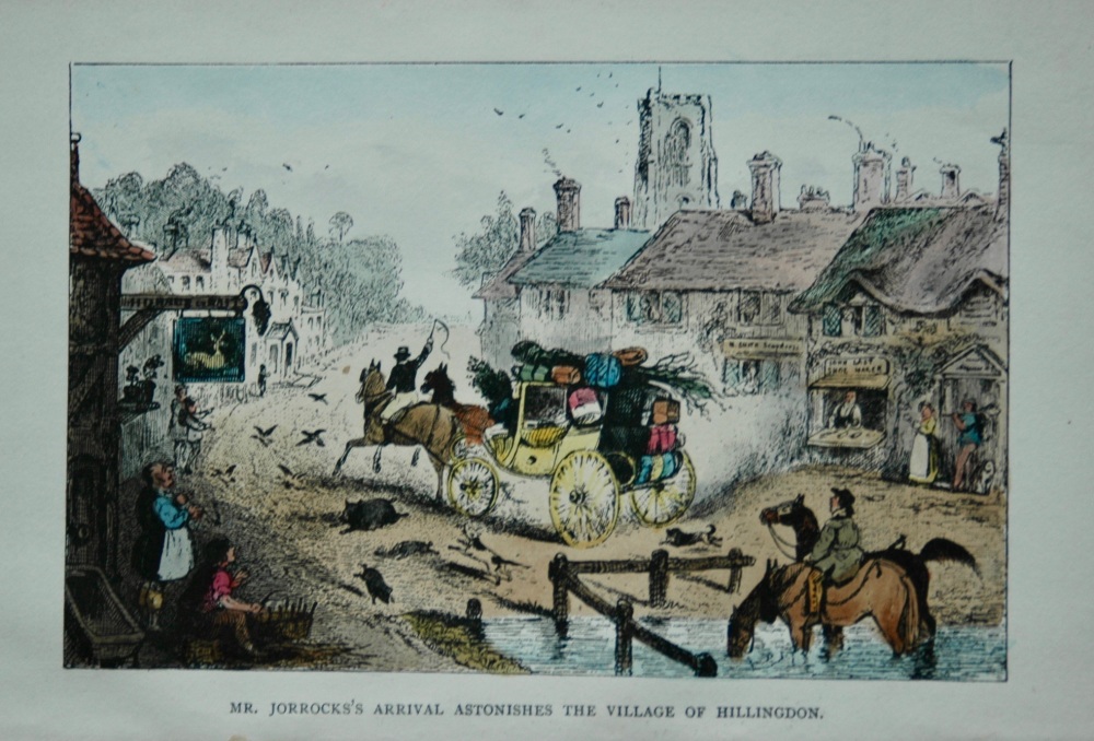 Mr. Jorrocks's Arrival Astonishes the Village of Hillingdon. 1888