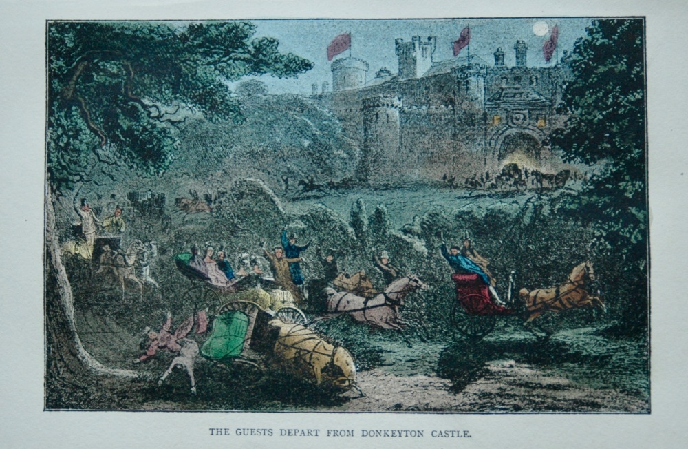 The Guests Depart from Donkeyton Castle. 1888