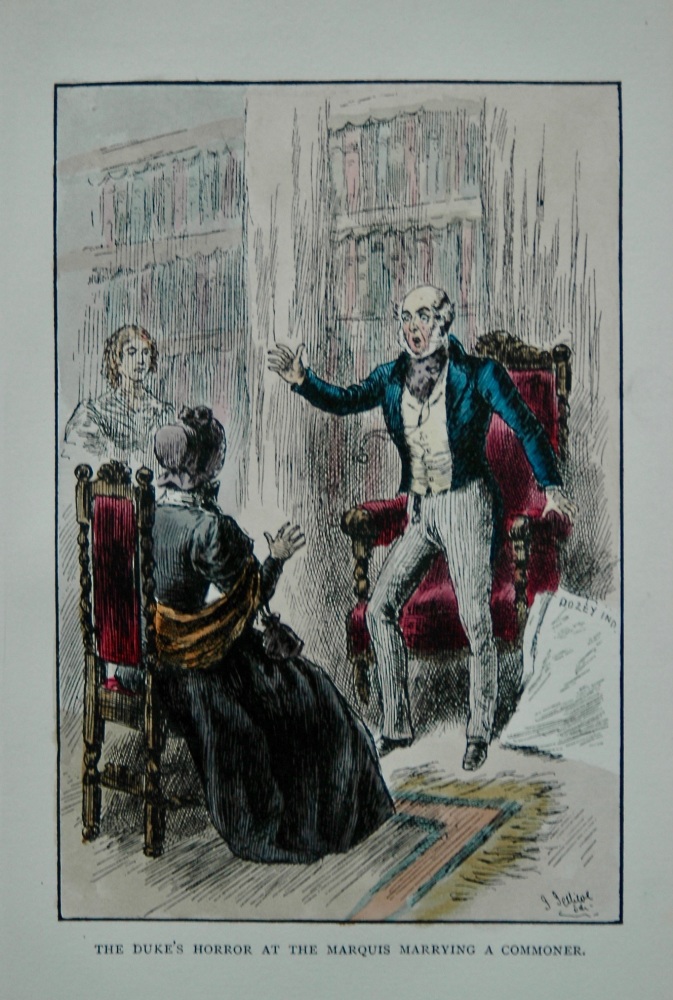 The Duke's Horror at the Marquis Marrying a Commoner. 1888