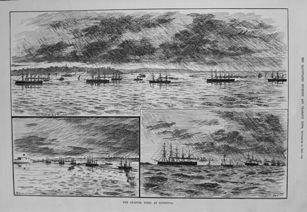 The Channel Fleet at Liverpool. 1887