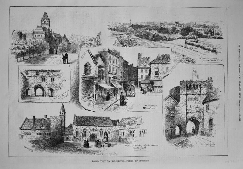Royal Visit to Winchester.- Points of Interest.