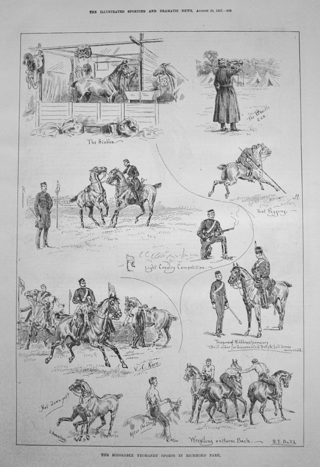The Middlesex Yeomanry Sports in Richmond Park. 1887
