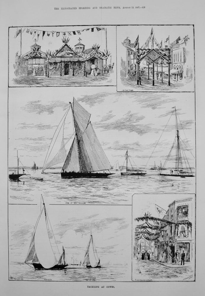 Yachting at Cowes. 1887