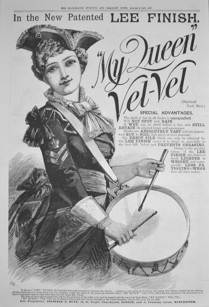 "My Queen" Vel-Vel. 1887