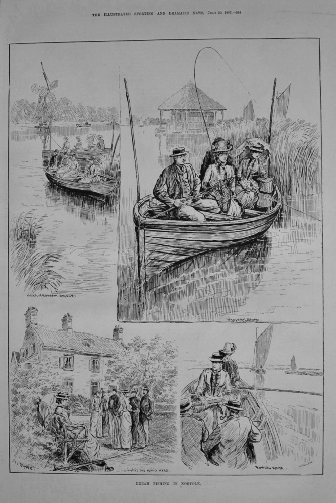 Bream Fishing in Norfolk. 1887