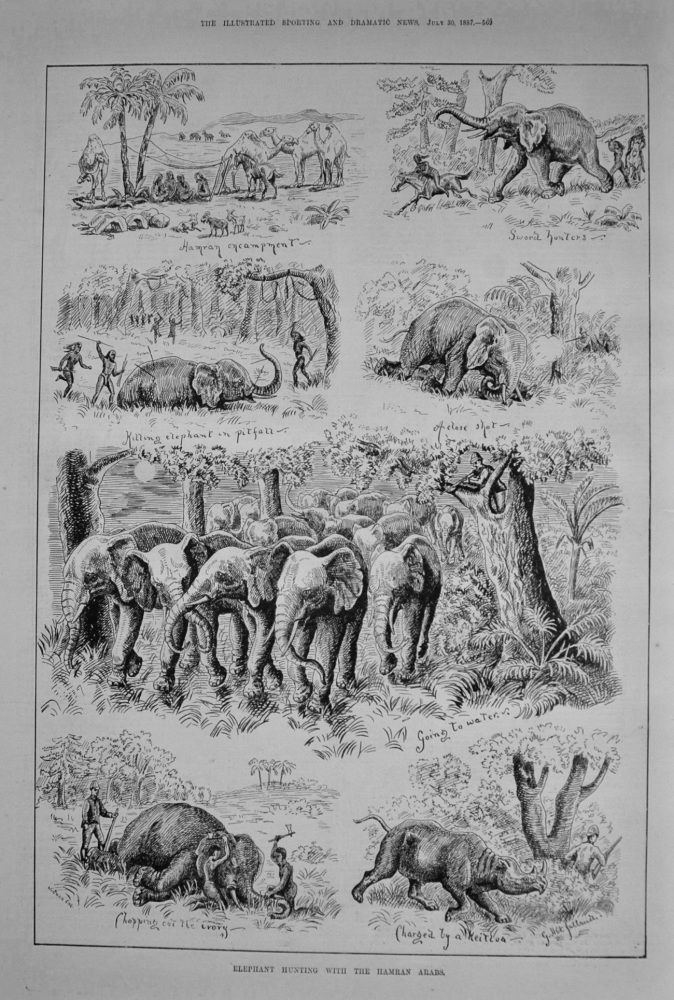 Elephant Hunting with the Hamran Arabs. 1887