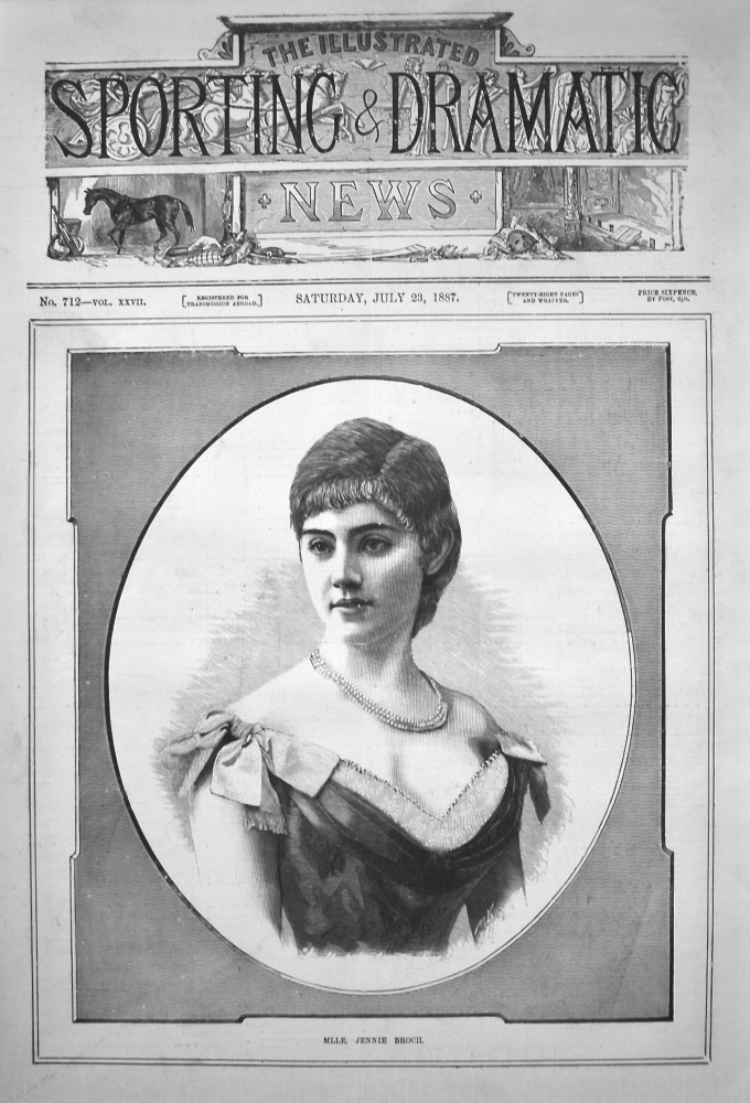 Mlle. Jennie Broch. 1887