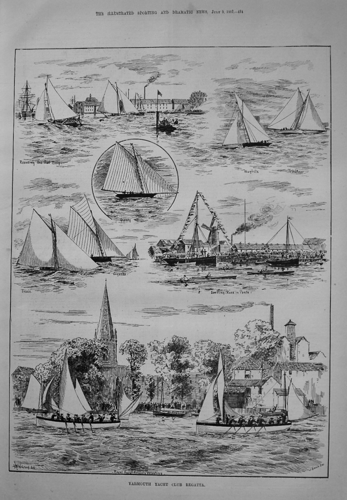 Yarmouth Yacht Club Regatta. 1887