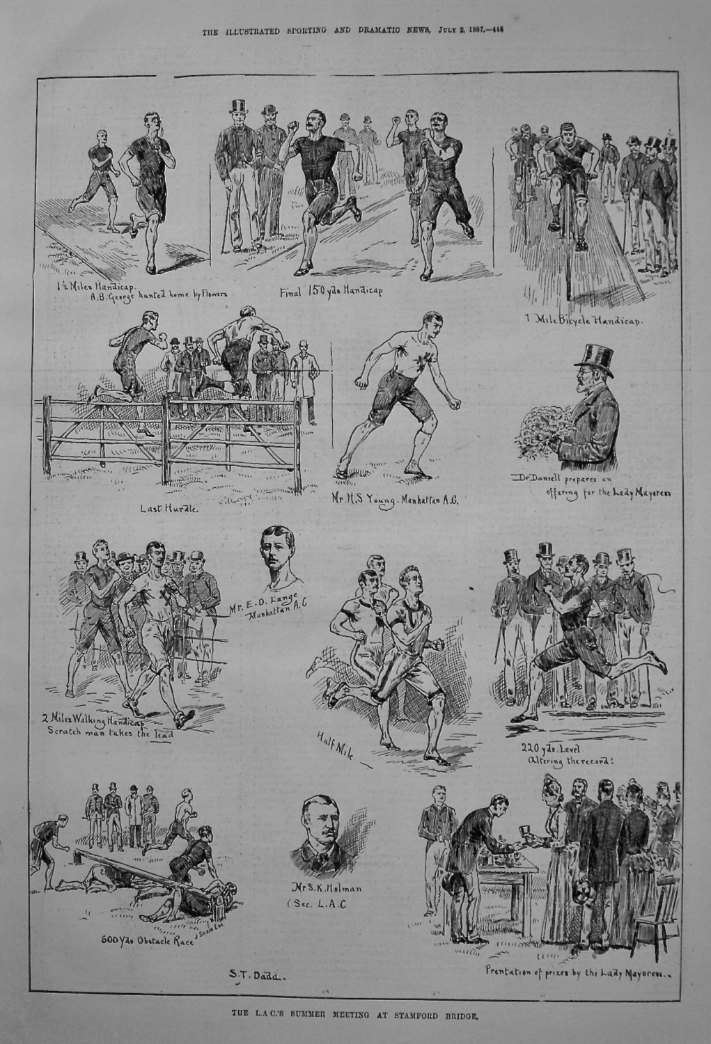 The L.A.C.'S Summer Meeting at Stamford Bridge. 1887