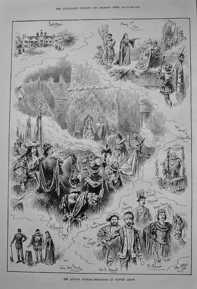The Queen's Jubilee.- Rejoicings at Newton Abbot. 1887
