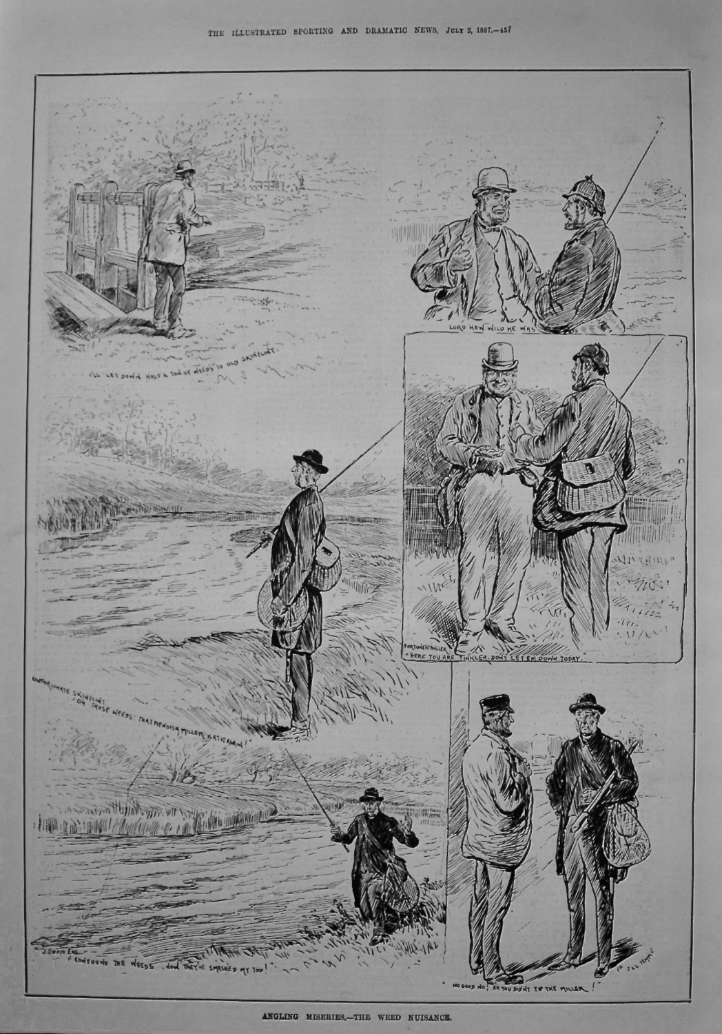 Angling Miseries.- The Weed Nuisance. 1887