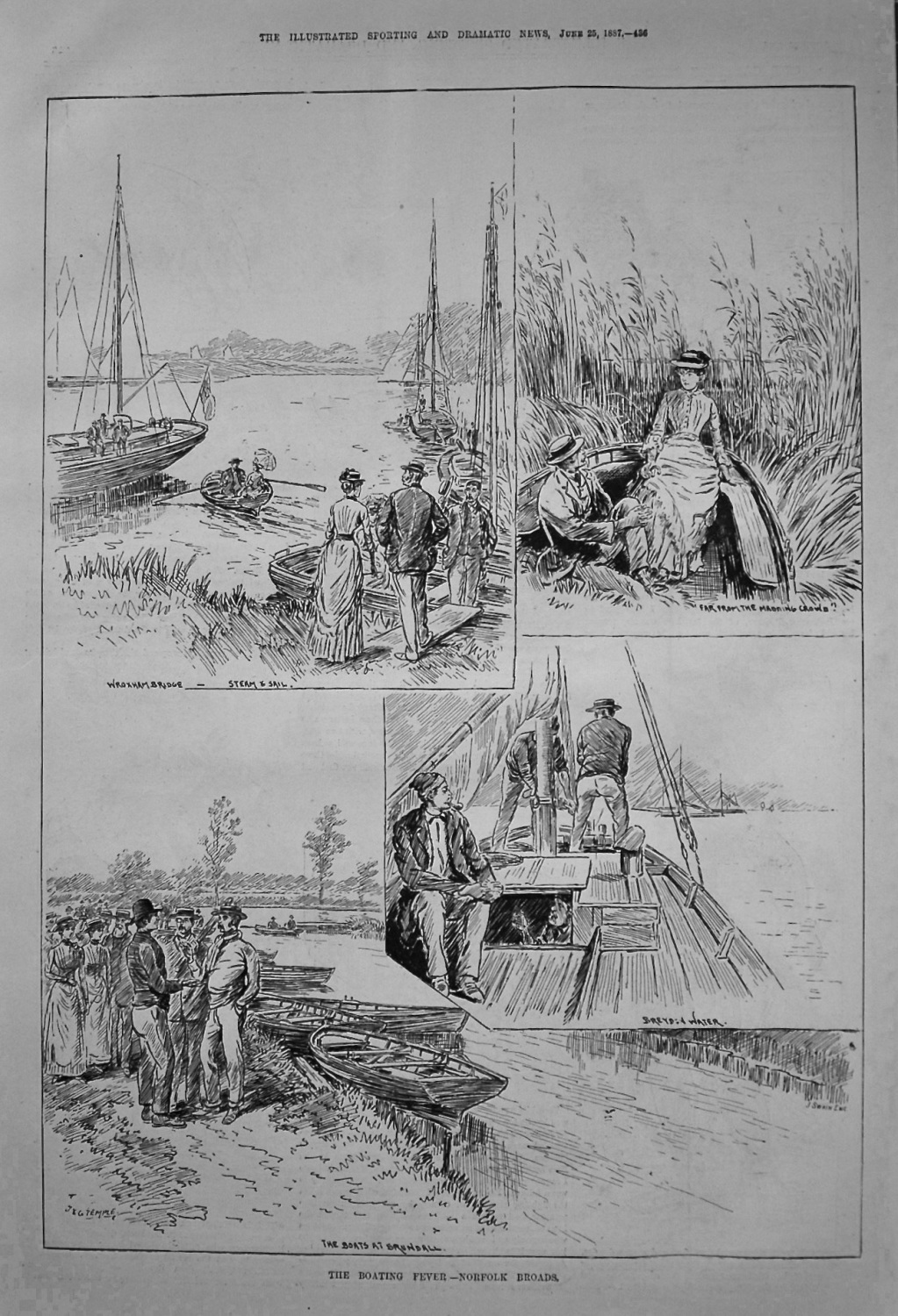 The Boating Fever.- Norfolk Broads. 1887