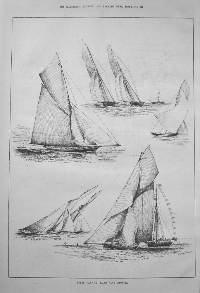 Royal Harwich Yacht Club Regatta. 1887