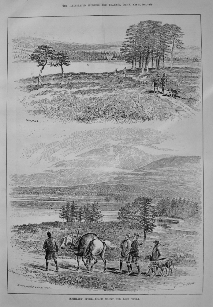 Highland Sport. - Black Mount and Loch Tulla. 1887