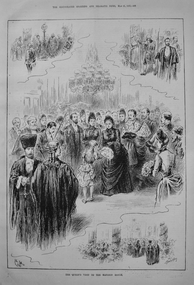 The Queen's Visit to the Mansion House. 1887