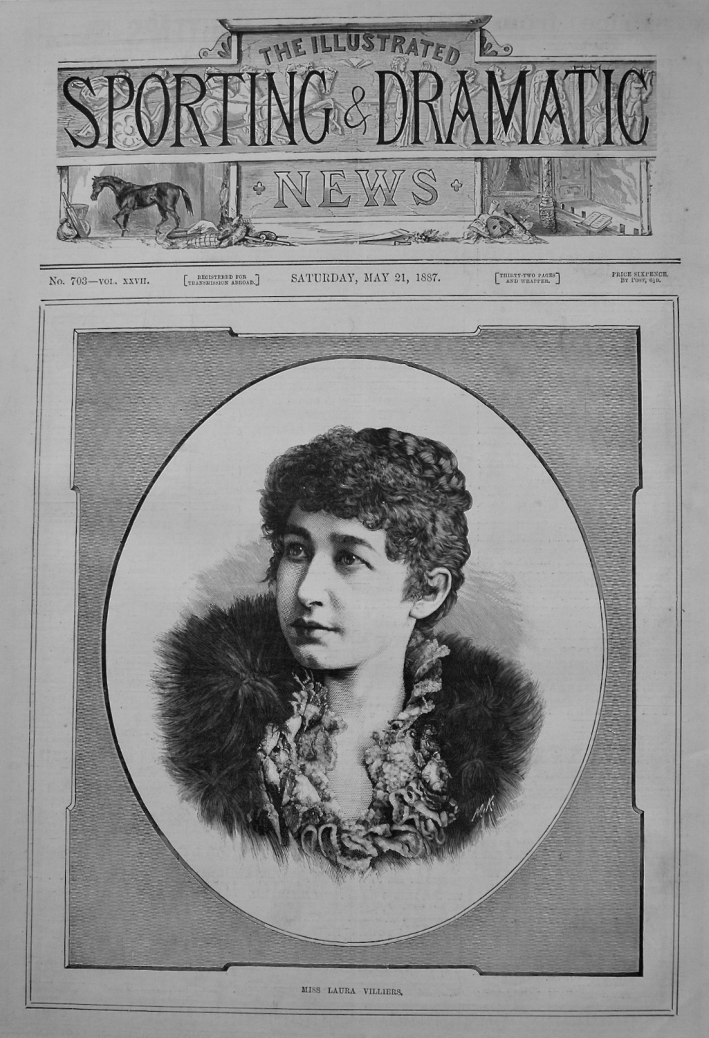 Miss Laura Villiers. 1887