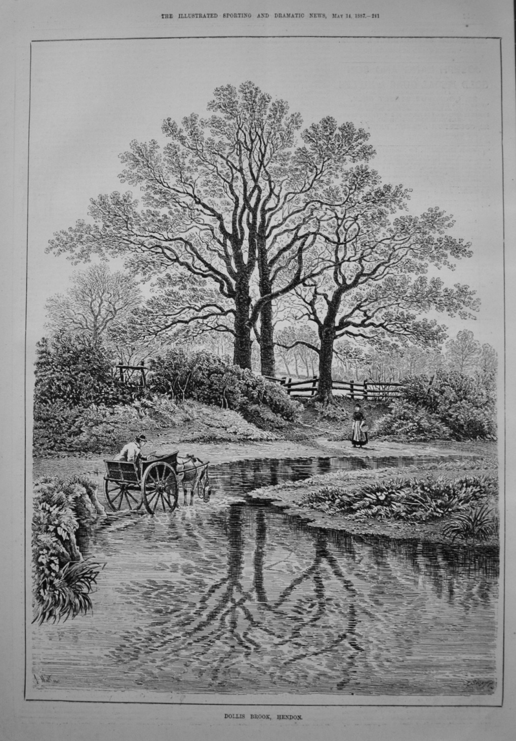 Dollis Brook, Hendon. 1887