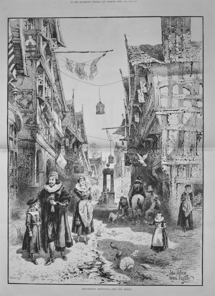 Manchester Exhibition.- The Old Street. 1887