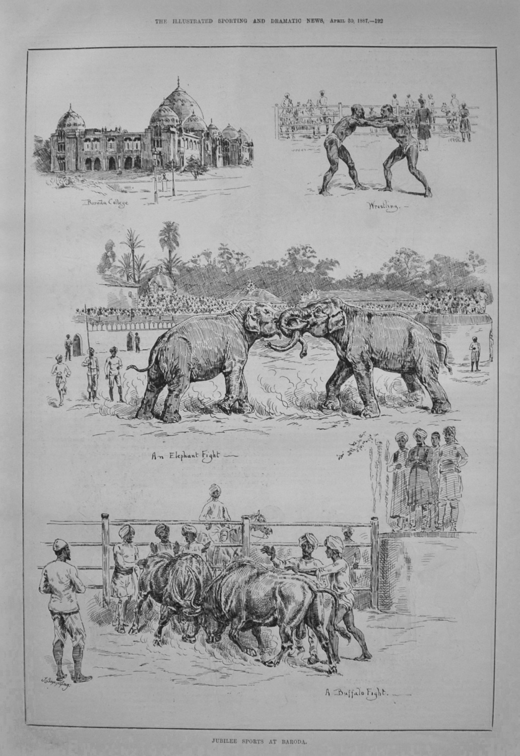 Jubilee Sports at Baroda. 1887