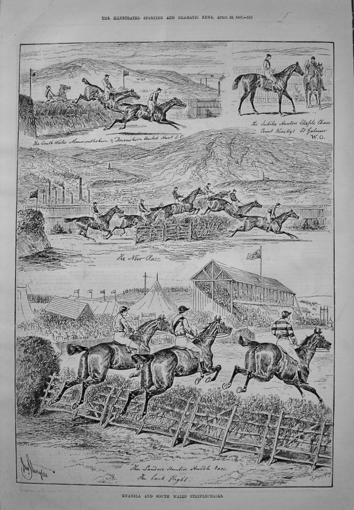 Swansea and South Wales Steeplechases. 1887
