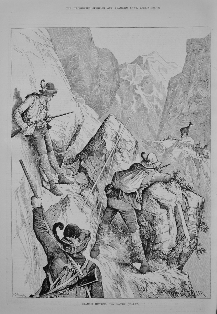 Chamois Hunting. No. 3.- The Quarry. 1887