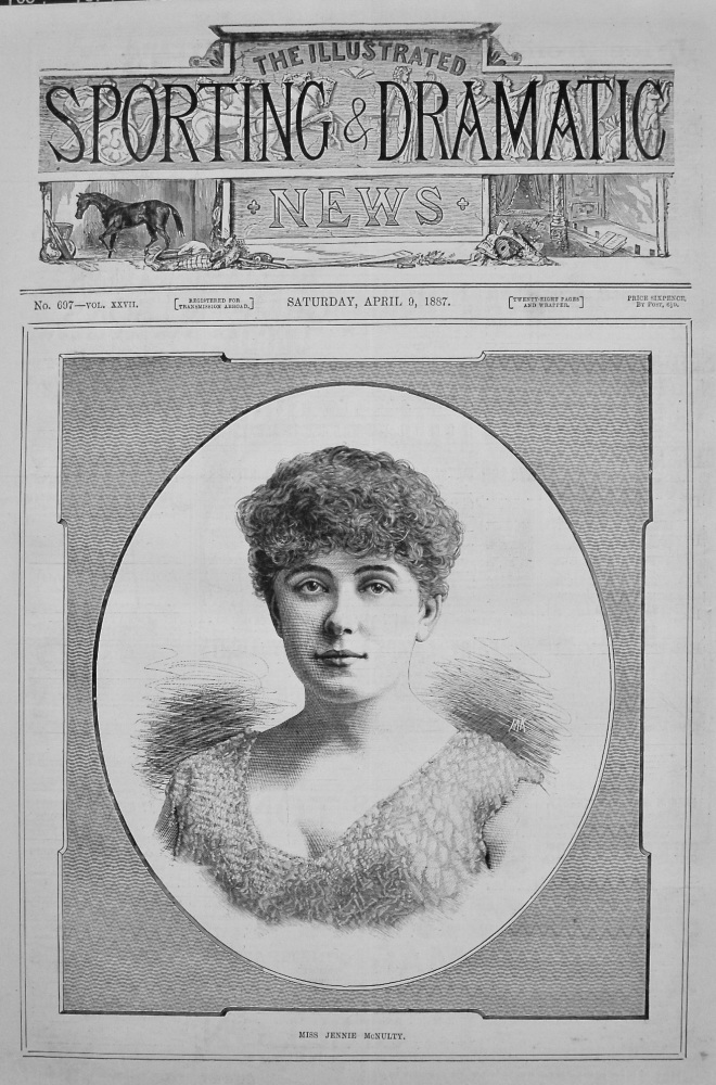 Miss Jennie McNulty. 1887