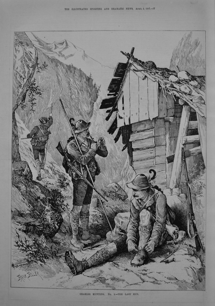 Chamois Hunting. No. 2.- The Last Hut. 1887
