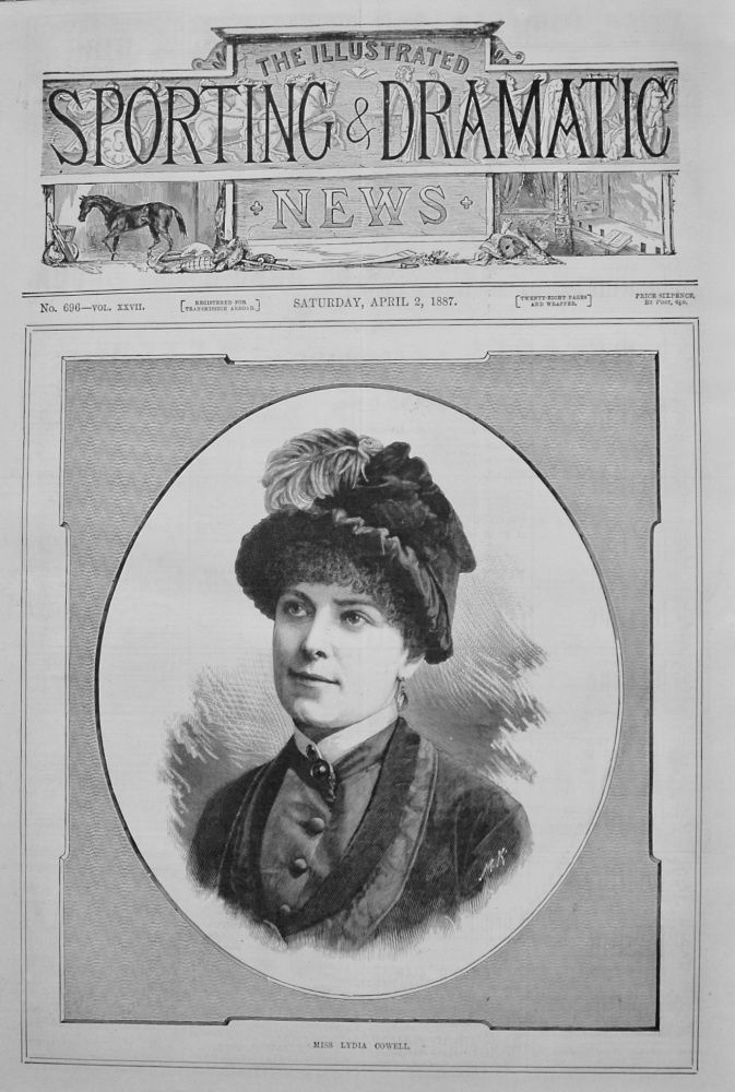 Miss Lydia Cowell. 1887