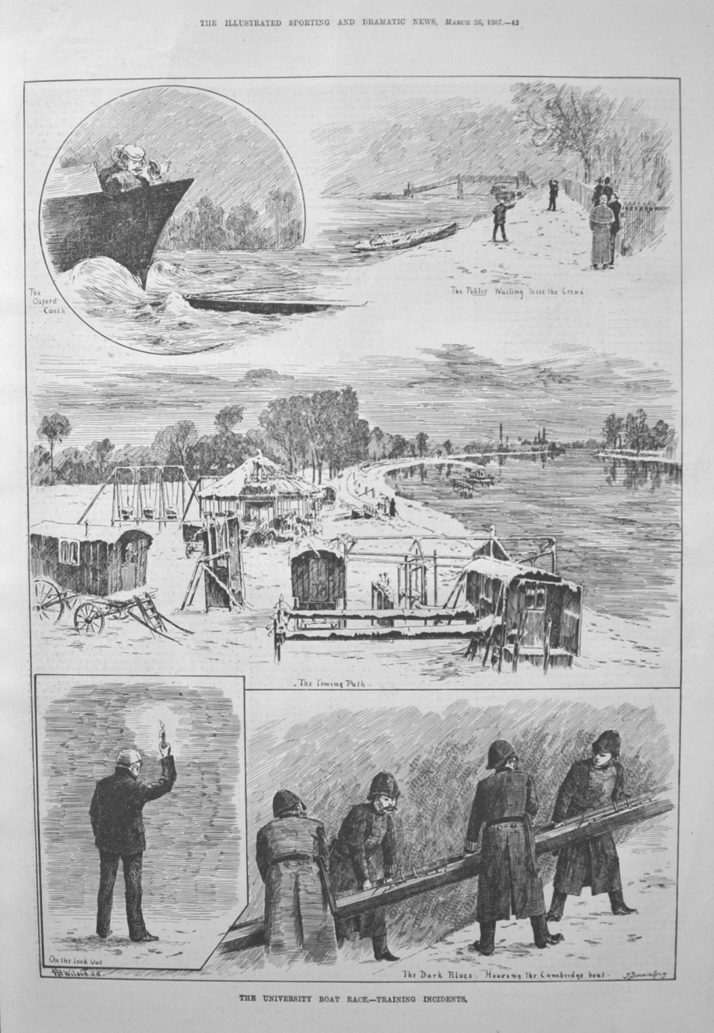 The University Boat Race.- Training Incidents. 1887