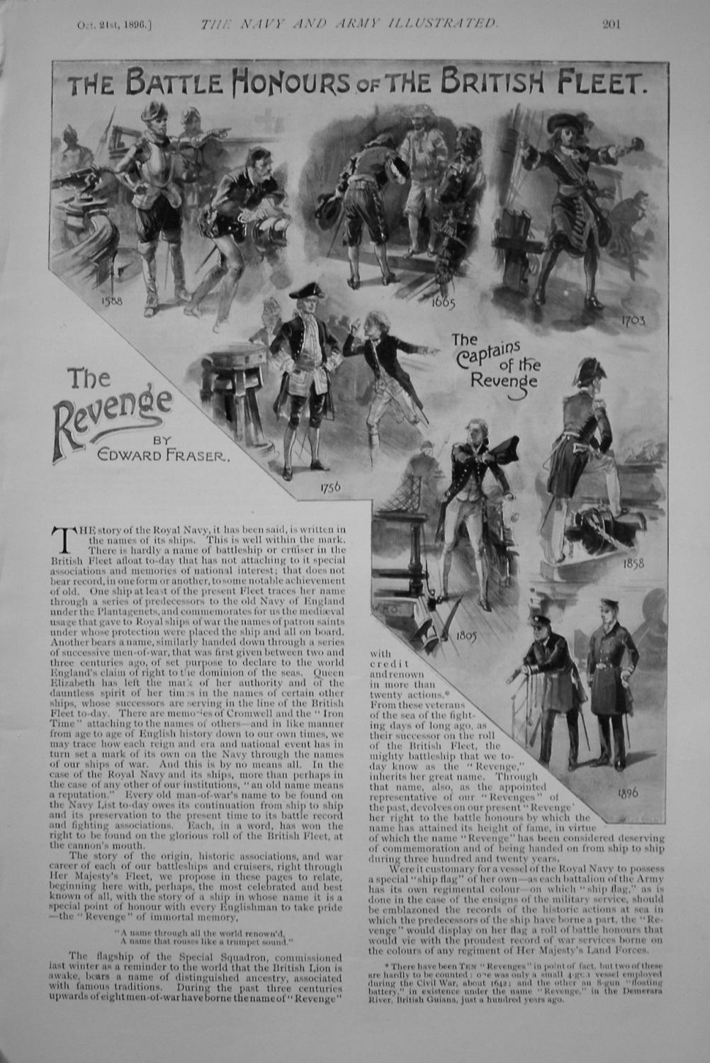The Revenge. Written by Edward Fraser. October 21st, 1896.