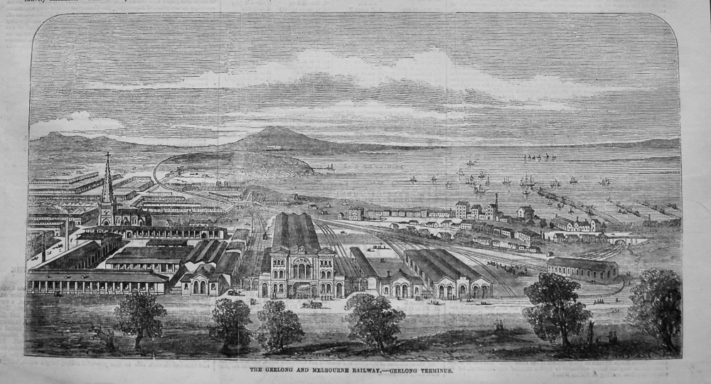 The Geelong and Melbourne Railway. 1855
