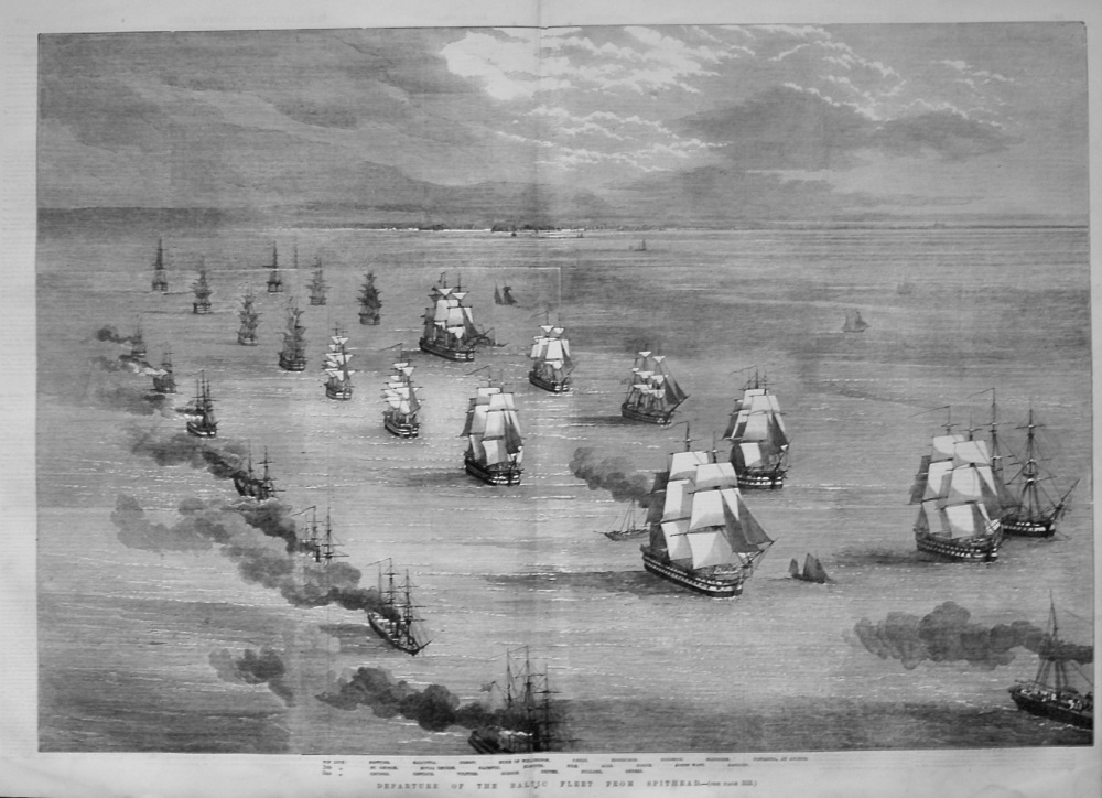 Departure of the Baltic Fleet from Spithead. 1855