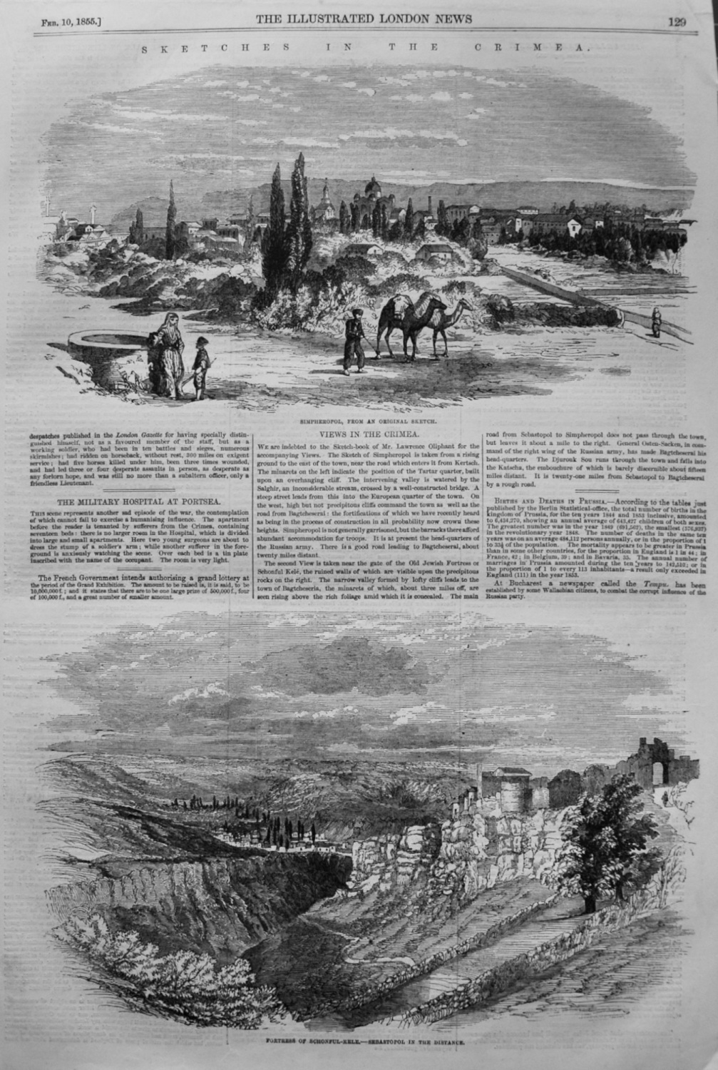 Sketches in the Crimea. 1855