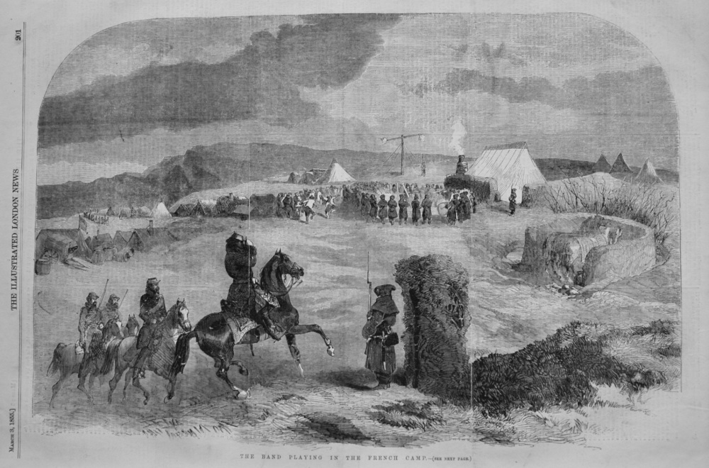 The Band Playing in the French Camp. 1855