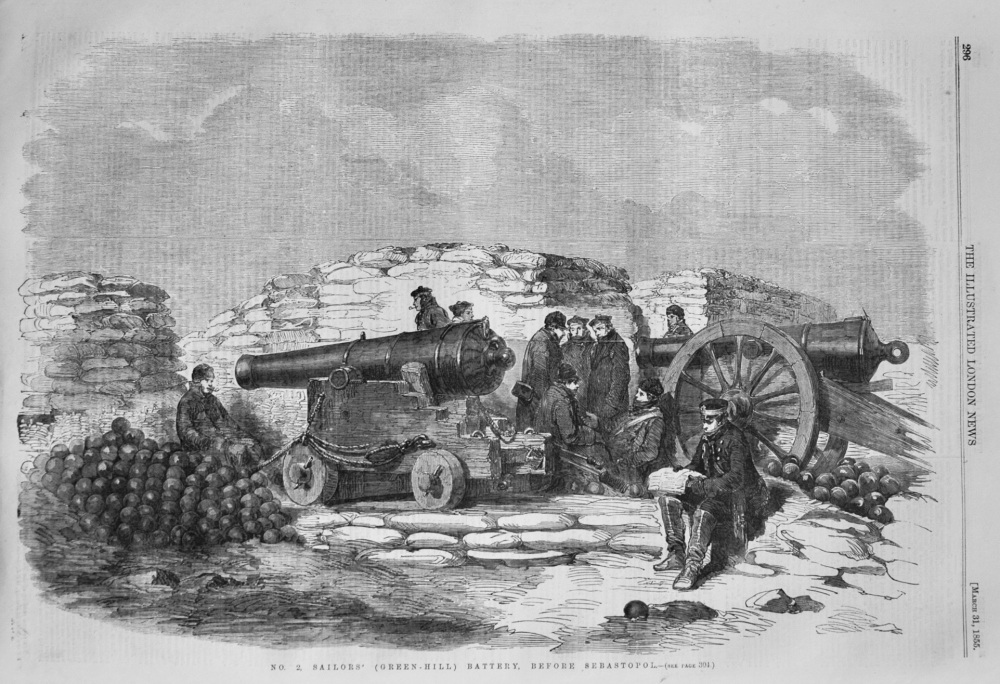 No. 2, Sailors' (Green-Hill) Battery, Before Sebastopol. 1855