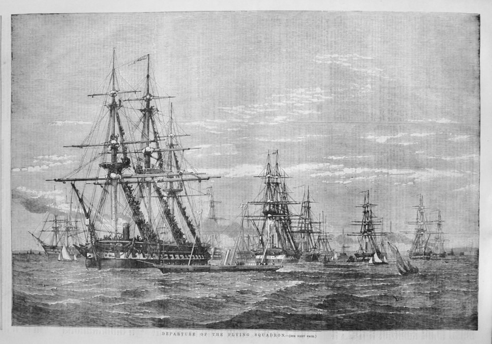 Departure of the Flying Squadron. 1855