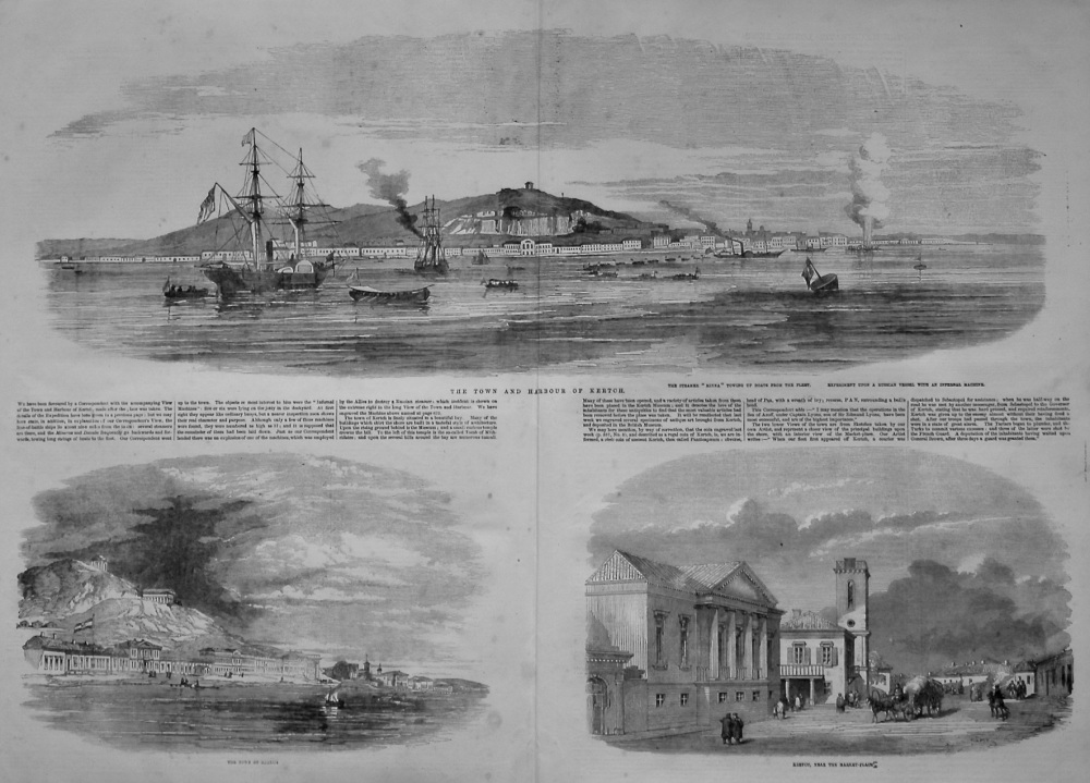 The Town and Harbour of Kertch. 1855