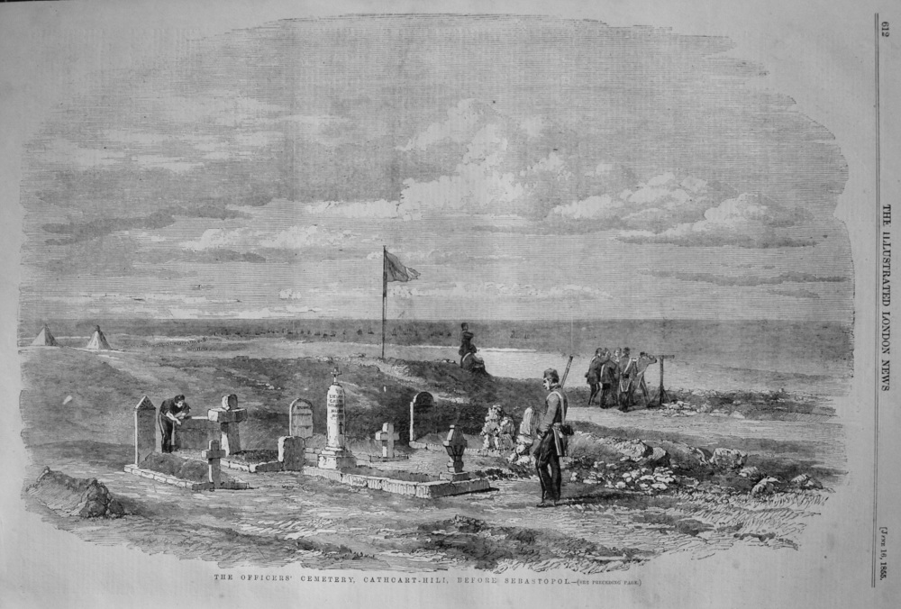 The Officers' Cemetery, Cathcart-Hill, before Sebastopol. 1855