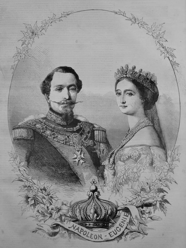 Napoleon & Eugenie. 1855