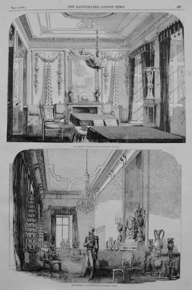 The Empress' Drawings-Room, Buckingham Palace. 1855